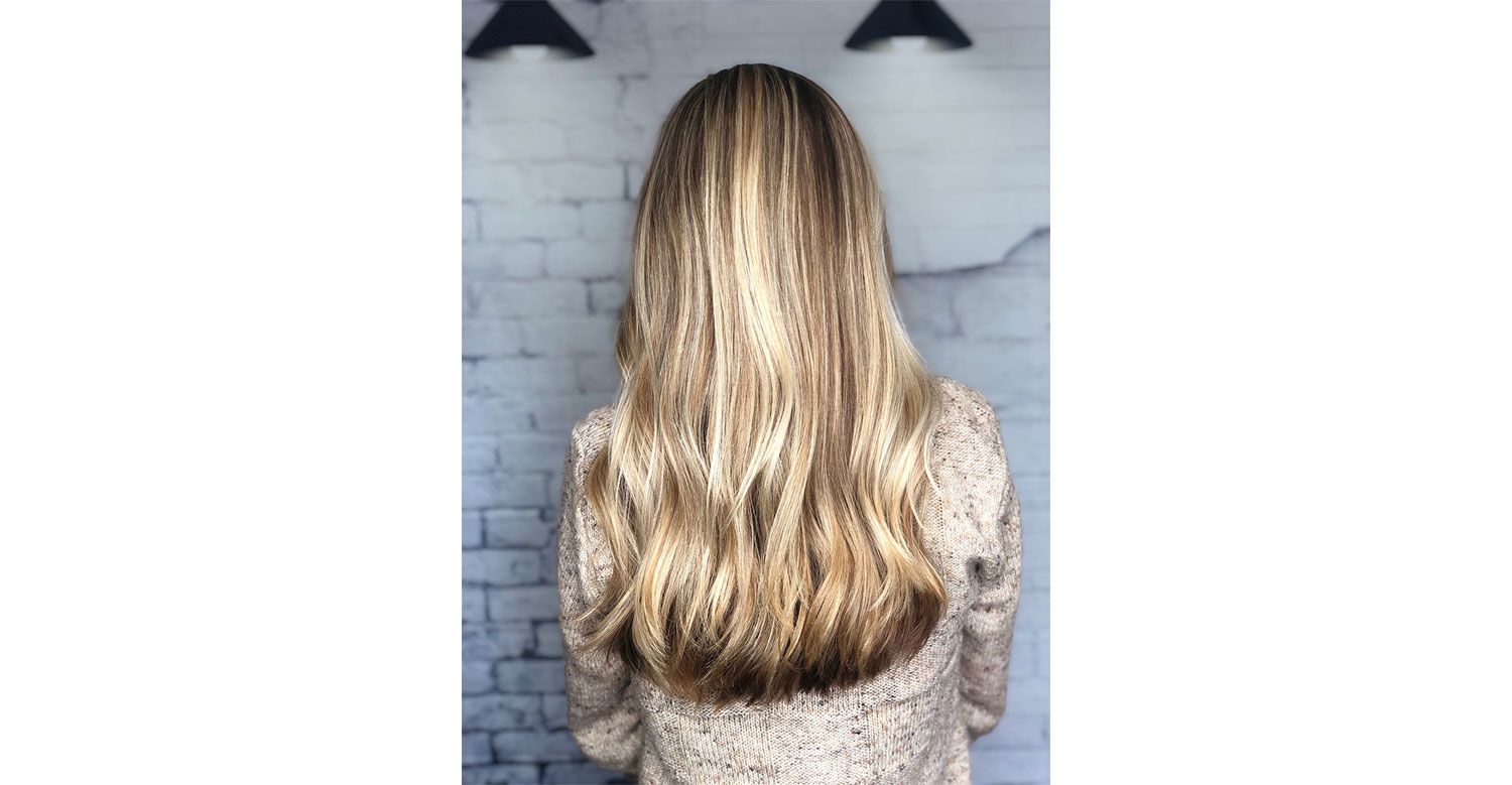 A lot of clients ask what the difference is between a balayage and an ombré. Both are common styles involving lightening ends, however, there is a difference. An ombré involves lightening the bottom portion of a clients hair, showing a nice fade between the darker roots and lighter ends.